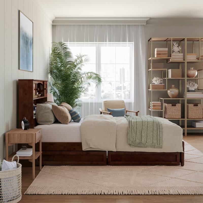 Hadley Platform Bed with Panel Footboard and Storage Drawers