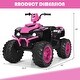 preview thumbnail 69 of 80, Costway 12V Kids 4-Wheeler ATV Quad Ride On Car w/ LED Lights Music - 42''x25.5''x29''(LxWxH)