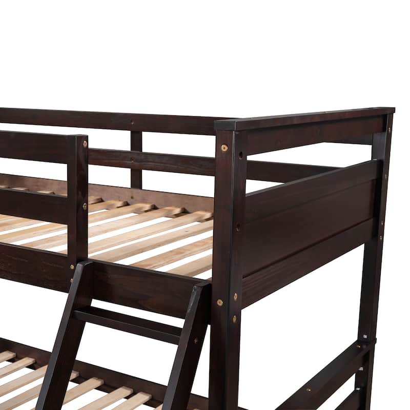 Twin over Full Bunk Bed with Storage