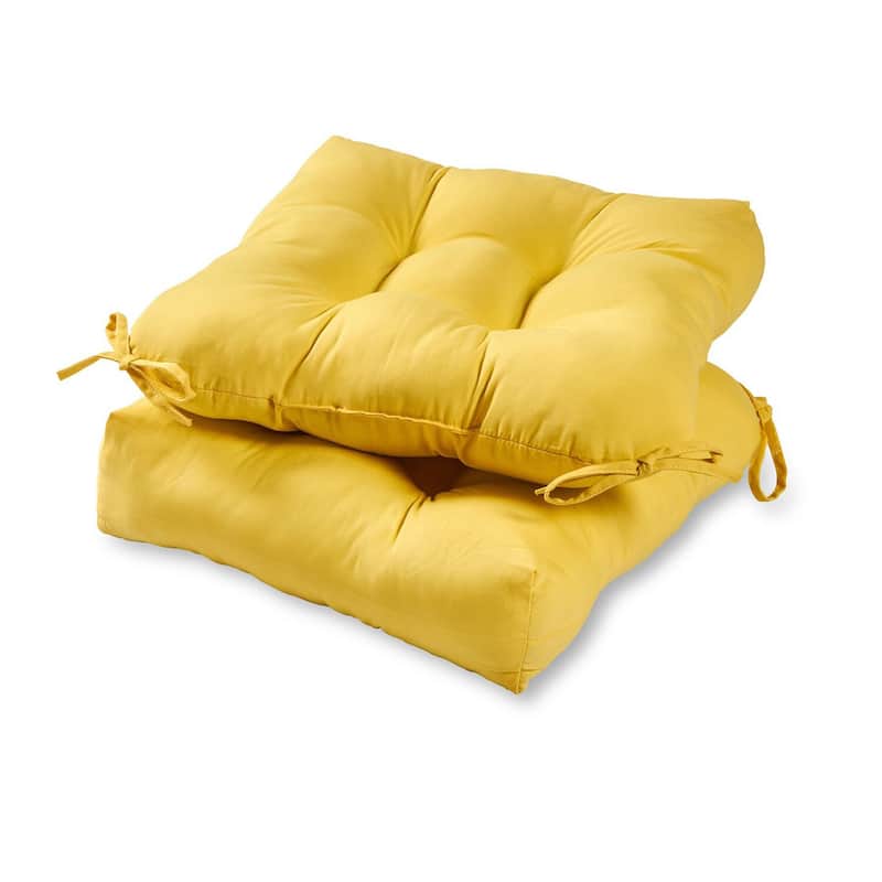 Solid Color 20-inch Outdoor Chair Cushion (Set of 2) - Sunbeam