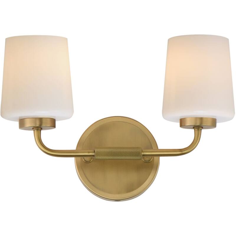 Maxim 12692WT Durham 2 Light 10" Tall Wall Sconce - Natural Aged Brass