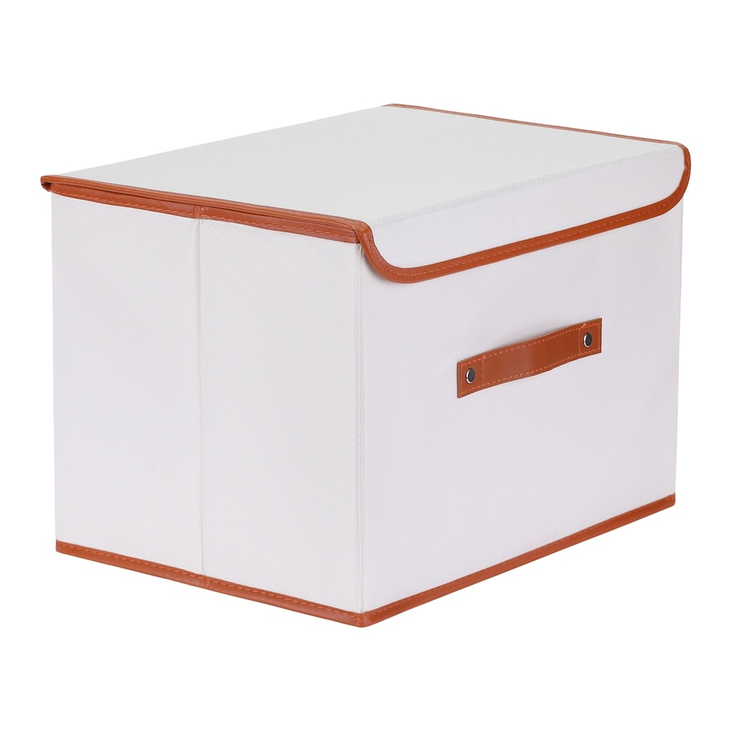 Storage Cube, Fabric Storage Bin with Handles and Lid for Shelves Closet, 1 Pcs Collapsible Storage Basket for Organizing Cloth