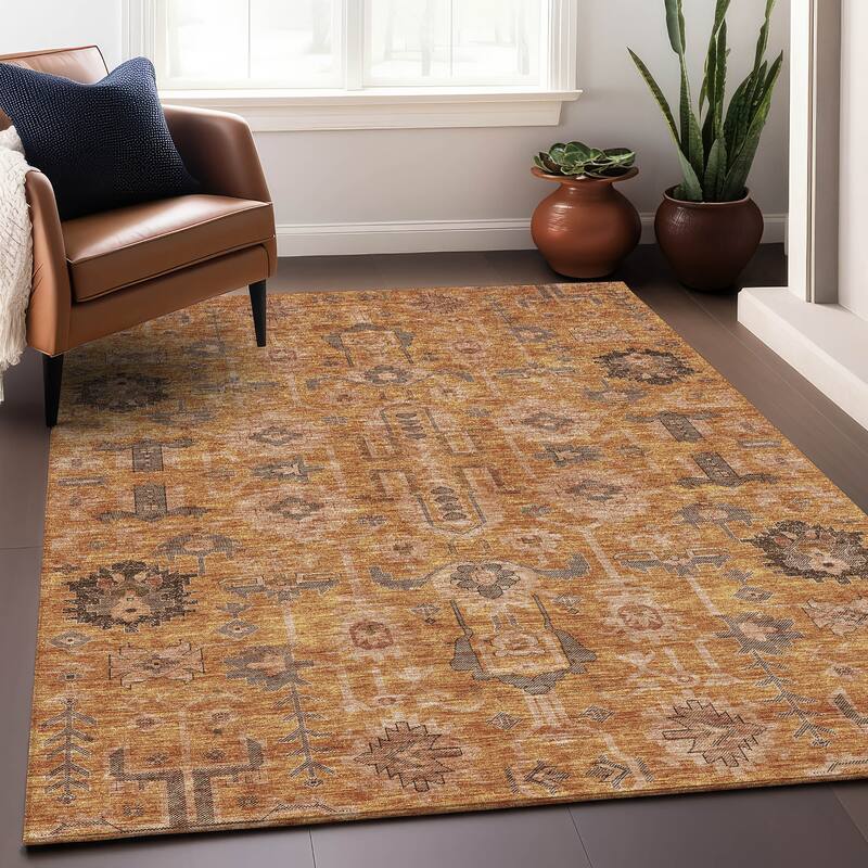 Premium Washable Super Soft Traditional Global Mayfield Rug