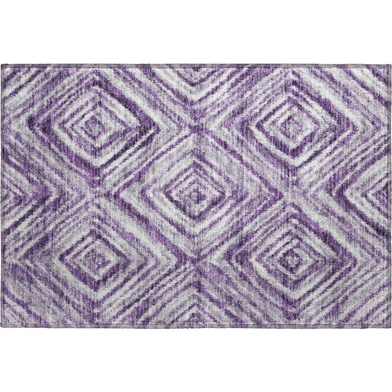 Premium Washable Super Soft Modern Diamond Mayfield Rug
