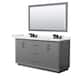 Option Dark Gray / White Quartz Top / Matte Black