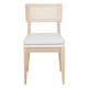 preview thumbnail 6 of 19, Monroe Rubberwood Cane Back Solid Wood Side Chair by East at Main (Set of 2)