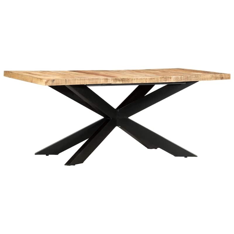vidaXL Solid Wood Sheesham Dining Table Kitchen Desk Furniture Multi Colors