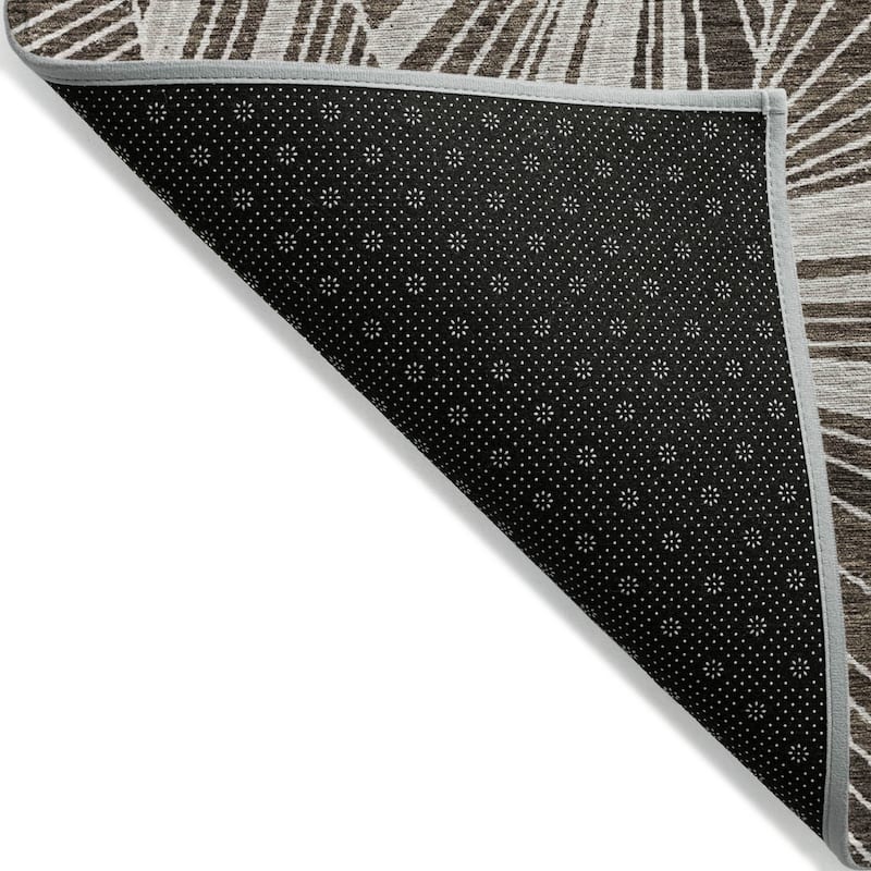 HomeRoots Geometric Transitional Rectangle Outdoor Rug