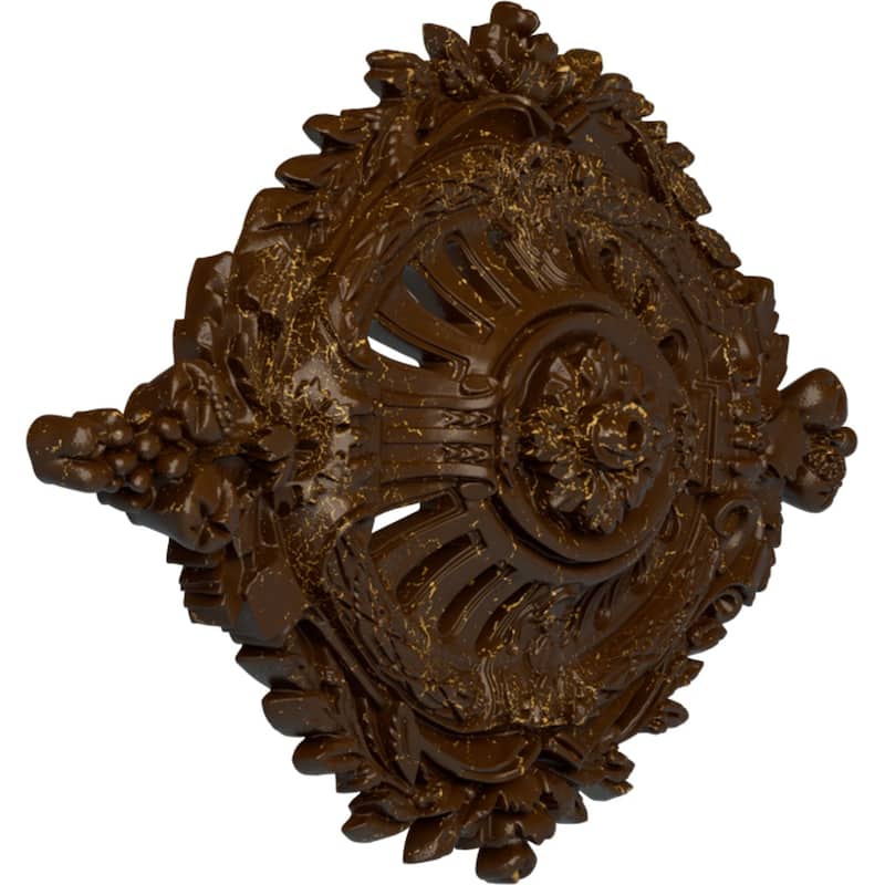 35 7/8"W x 22 1/2"H x 4 3/8"P Antonio Ceiling Medallion