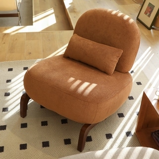 Cute Accent Chair with Solid Wood Legs - Bed Bath & Beyond - 44068384