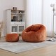 preview thumbnail 7 of 30, Modern Bean Bag Chairs, Comfy Round Chair for Adults with Ottoman, Leisure Single Sofa Reading Chair with Pillow