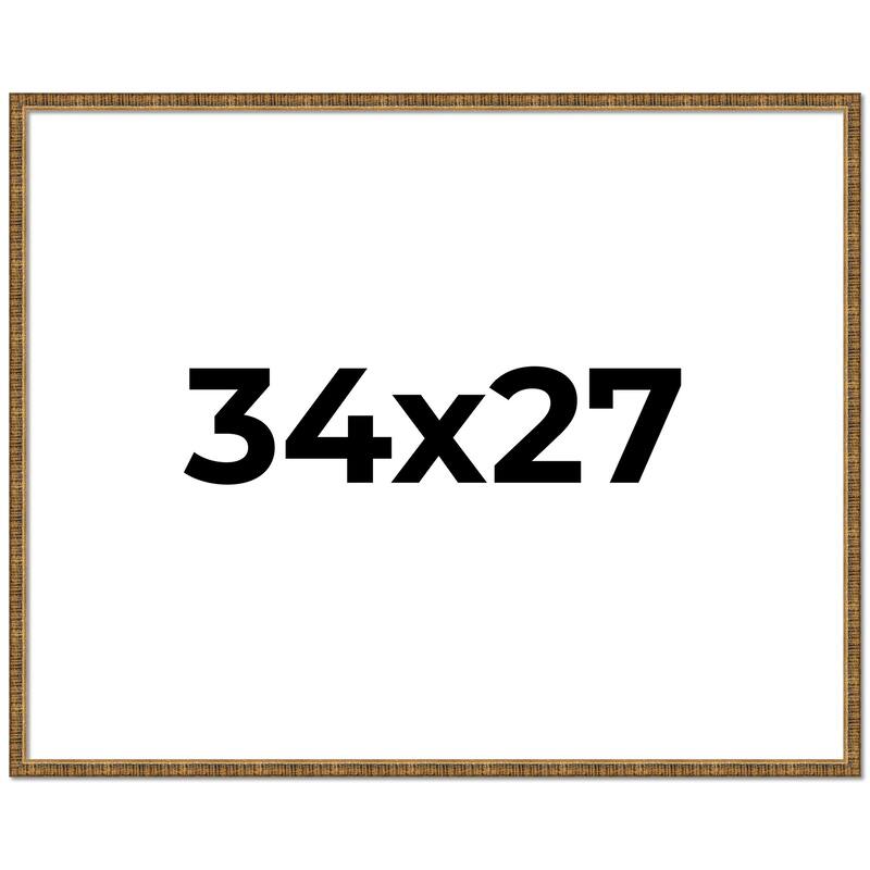 34x27 Frame Gold Picture Frame - Complete Modern Photo Frame Includes