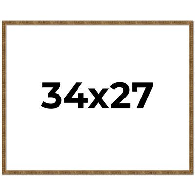 34x27 Frame Gold Picture Frame - Complete Modern Photo Frame Includes