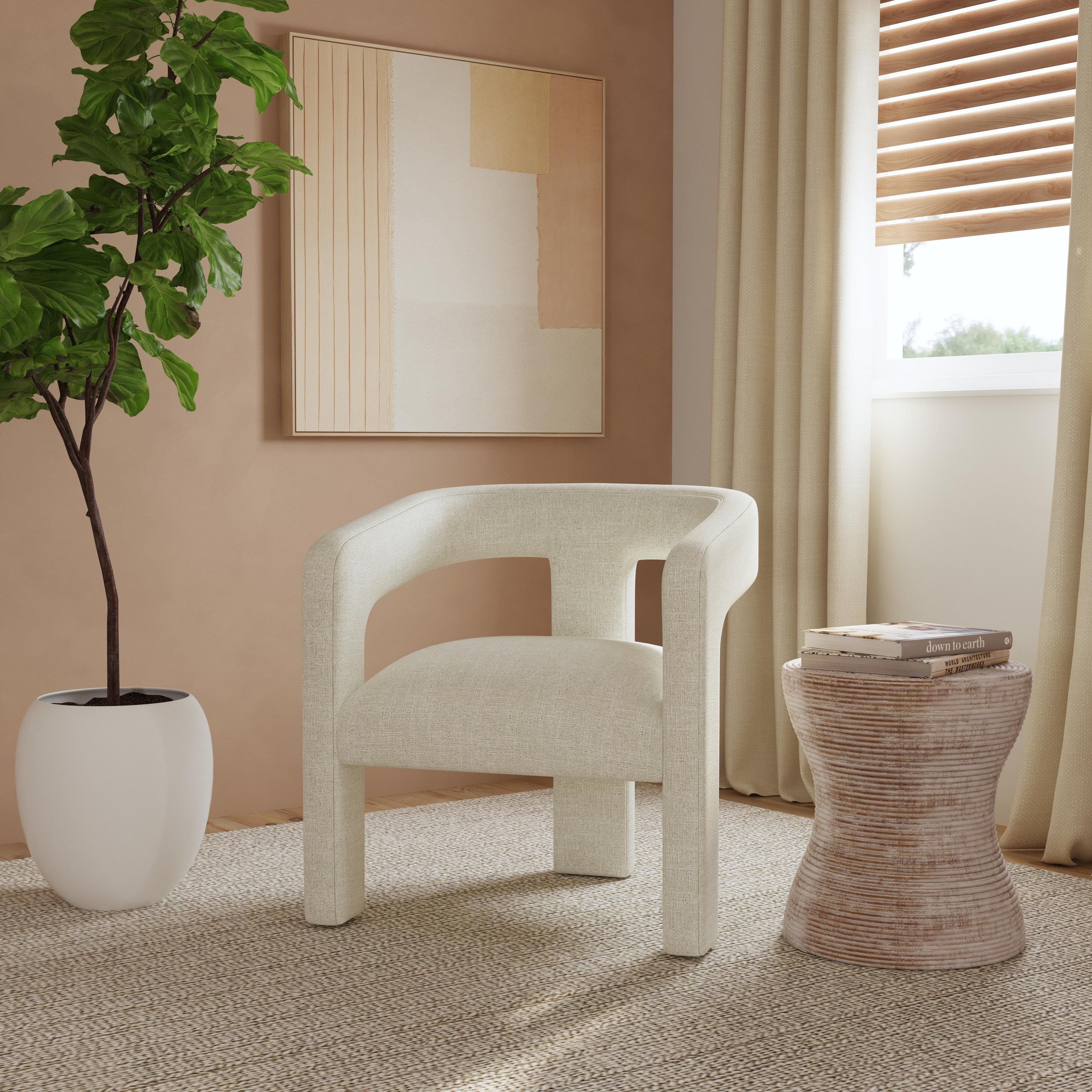 Homepop modern barrel accent chair discount
