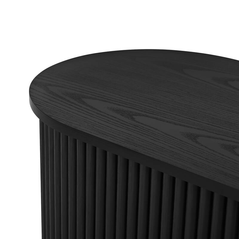 TV Stand and Coffee Table Set, 66.9'' Modern TV Console Entertainment Center with Cabinet, Round Coffee Table with Storage