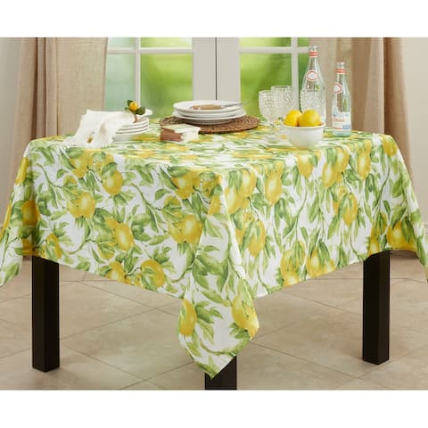 Printed Tablecloth With Lemon Design