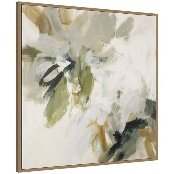 Kate and Laurel Organic Study by Amy Lighthall Framed Canvas Wall Art ...