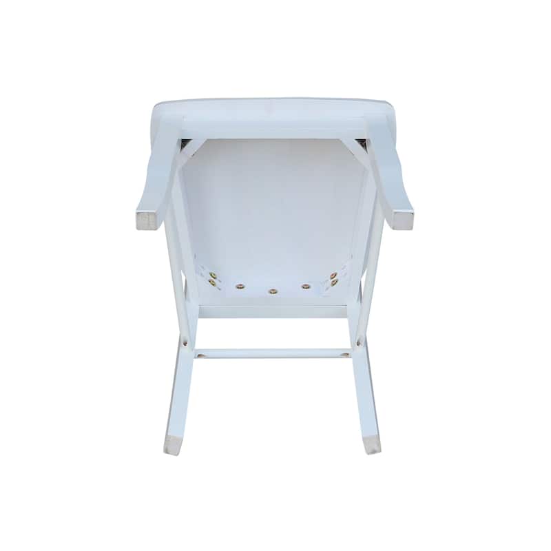 International Concepts Solid Wood Madrid Ladderback Chairs, Set of 2