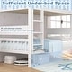 preview thumbnail 11 of 22, Costway Twin Over Twin Bunk Bed Solid Wood Bed Frame with Ladder