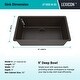 preview thumbnail 3 of 5, Lexicon Kitchen Sink Quartz Composite 32 Inch Galaxy Mocha - 19x32