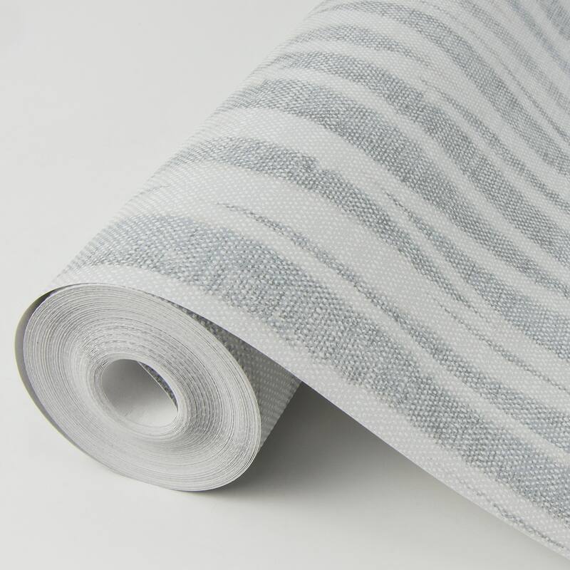 Scott Living Nazar Light Grey Stripe Wallpaper