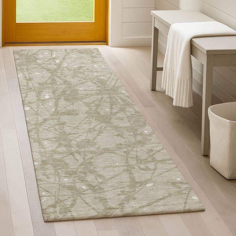 Machine Washable Indoor/ Outdoor Modern Campo Chantille Rug