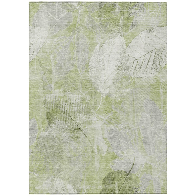 HomeRoots Floral Transitional Rectangle Outdoor Rug