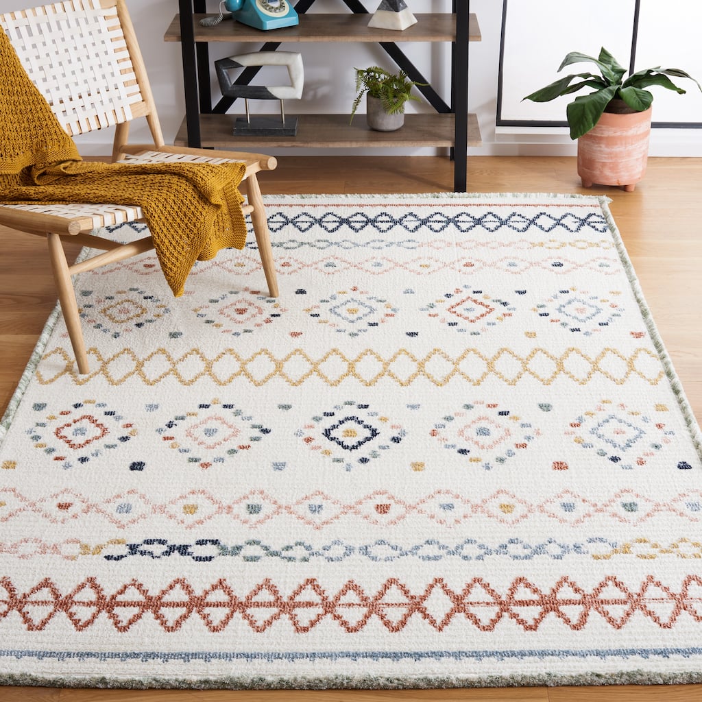SAFAVIEH Marrakesh Domenica Boho Tribal Fringe Rug - 9' x 12'