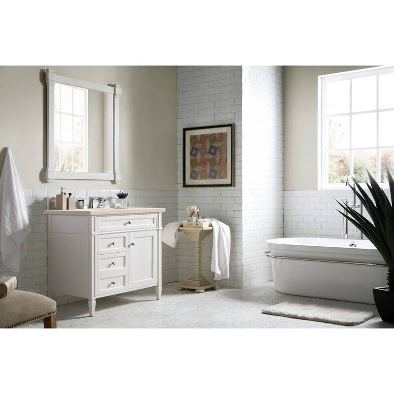 James Martin Vanities 655-V36-3EMR Brittany 36" Single Basin Poplar