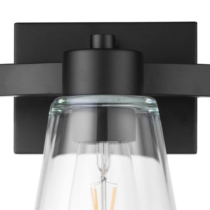 Prominence Home Fairendale Matte Black Farmhouse Vanity Light - Matte Black