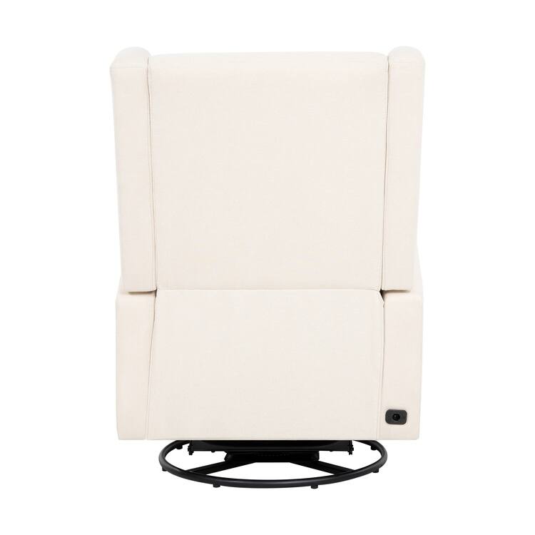 Tanya Luxury Power Motion Recliner Chair with Swivel Glider, Upholstered Living Room Reclining Sofa Chair with Lumbar Support