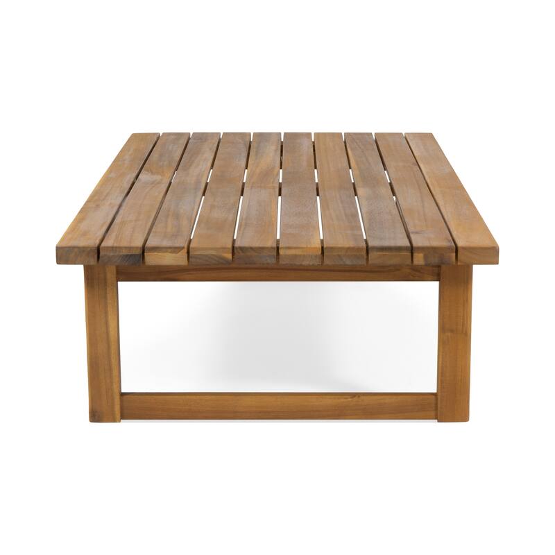 Nova Outdoor Acacia Wood Coffee Table by Christopher Knight Home - 41.75" W x 26.00" D x 11.75" H