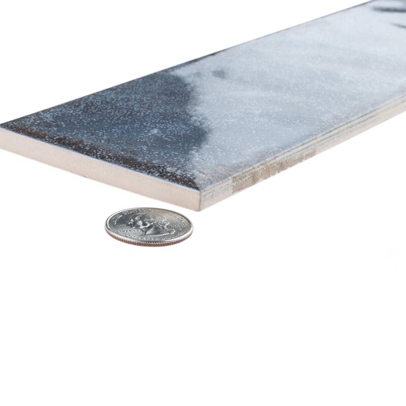 Merola Tile Luca Marine 3-1/8" x 12-3/8" Ceramic Wall Tile