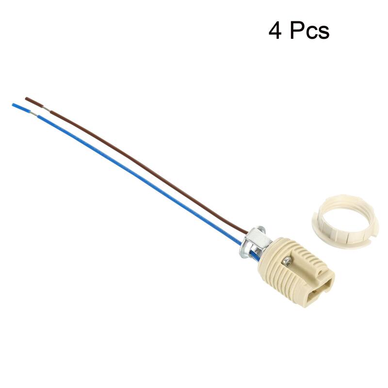 4pcs 140mm Cable Leads G9 Light Base Socket Ceramic Lamp Bulb Holder Connector