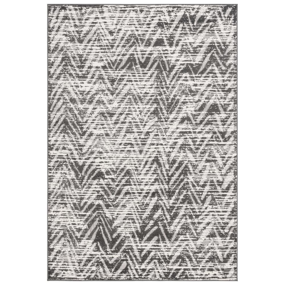 SAFAVIEH Cottage Eibhlis Chevron Waterproof Patio Backyard Rug