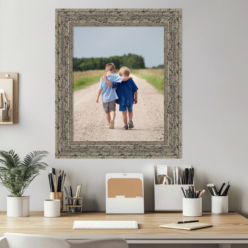 Attic Aged Picture Frame, Photo Frame