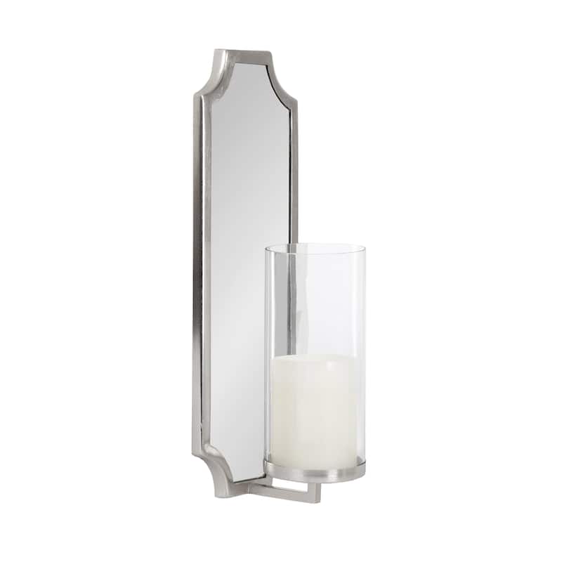 Kate and Laurel Ciel Scallop Wall Sconce - 6x5x16 - Silver