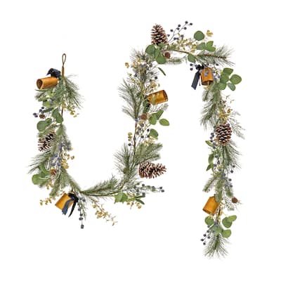 National Tree Company 9 ft. HGTV Home Collection Swiss Chic Garland - 9 ft