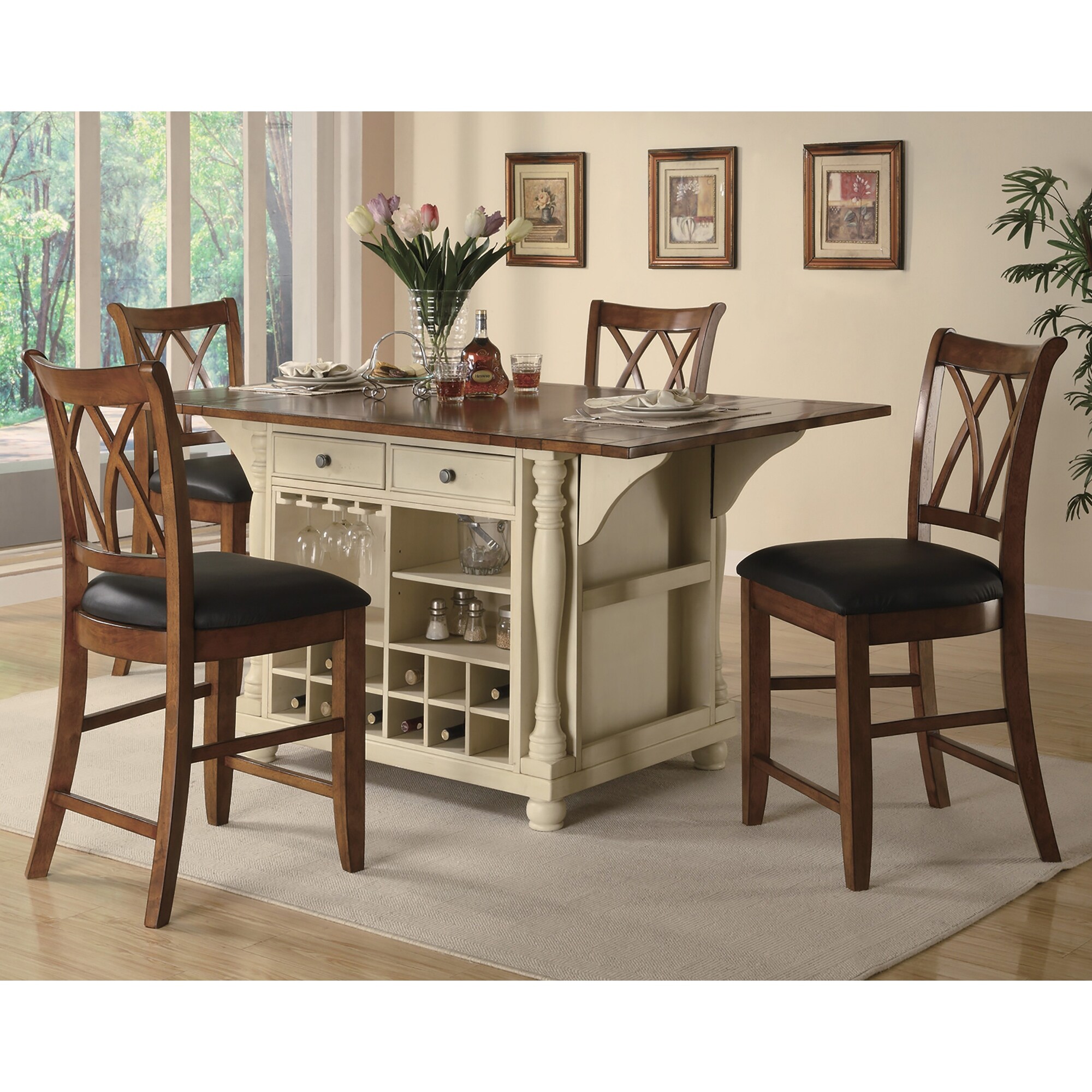 Lansing Country Cherry Kitchen Island On Sale Bed Bath