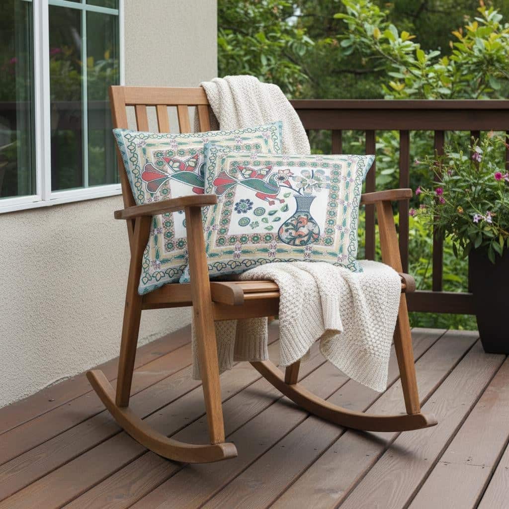 HomeRoots Set of Two 16" X 16" Pink and White Peacock Blown Seam Floral Indoor Outdoor Throw Pillow - 16.00' X '16.00' X '5.00