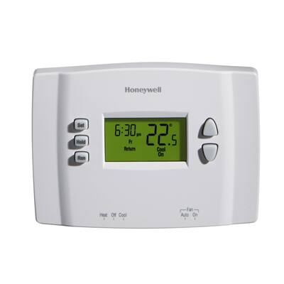Rectangle White Digital Thermostat Plastic