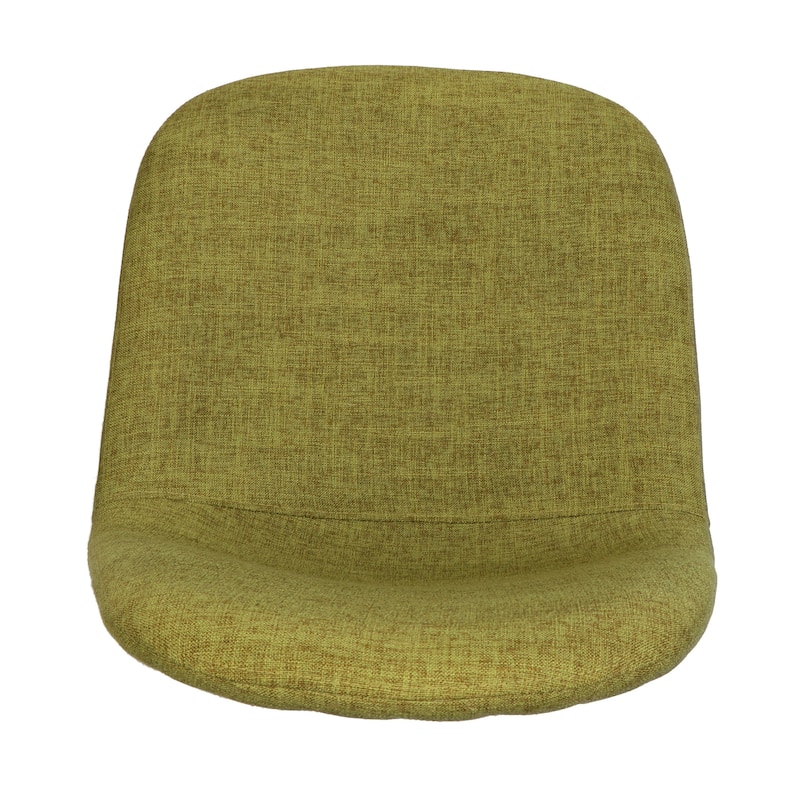 Modern Set of 2 Dining Chairs with Fabric Upholstered Backrest Seat, Wood Finish, Metal Legs for Dining Room Living Room