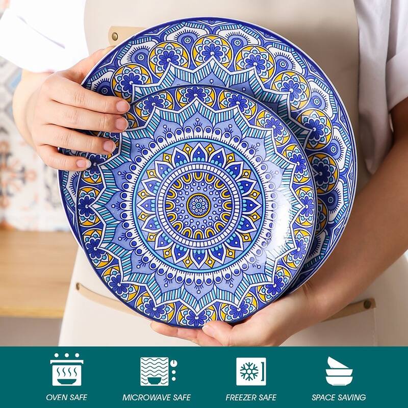 vancasso Mandala Bohemian Porcelain Dinnerware Set (Service for 4)