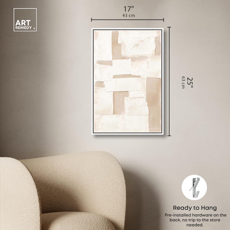 Plastered Planes III Canvas by Art Remedy