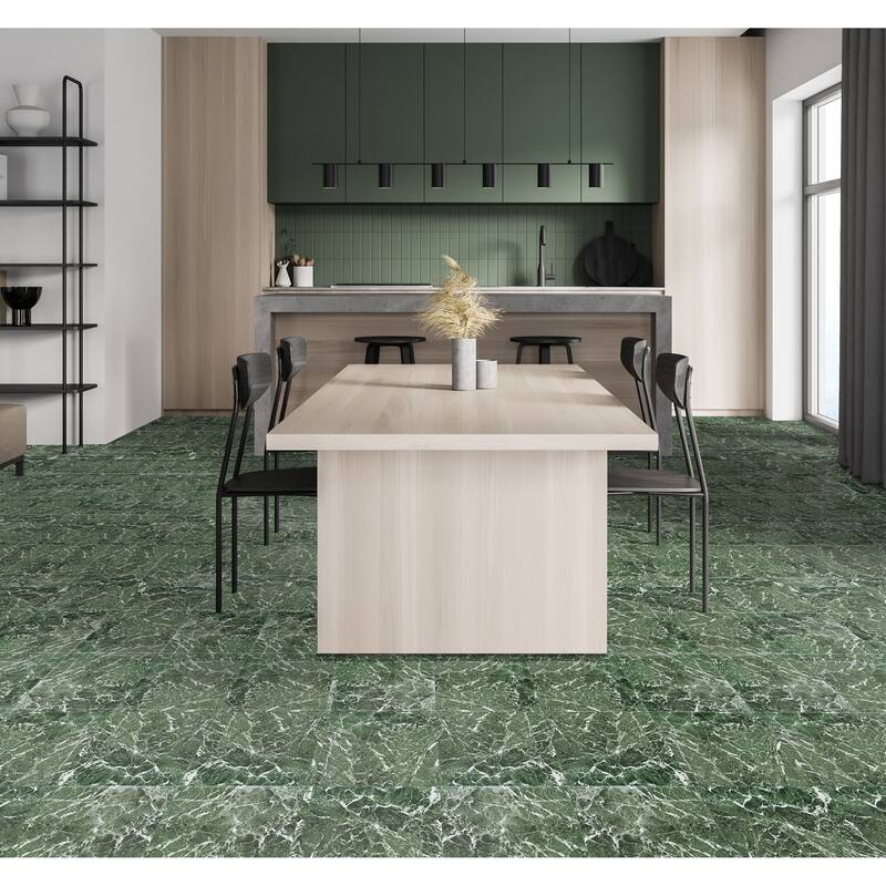 Achim Nexus 12" x 12" Peel & Stick Vinyl Floor Tiles - 20 Tiles/20 sq. ft., Forest Marble
