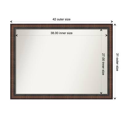 Caleb Brown Non-Beveled Framed Wall Mirror - Caleb Brown