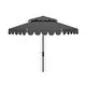 preview thumbnail 20 of 19, SAFAVIEH Outdoor Living Venice 9Ft Round Double Top Crank Umbrella