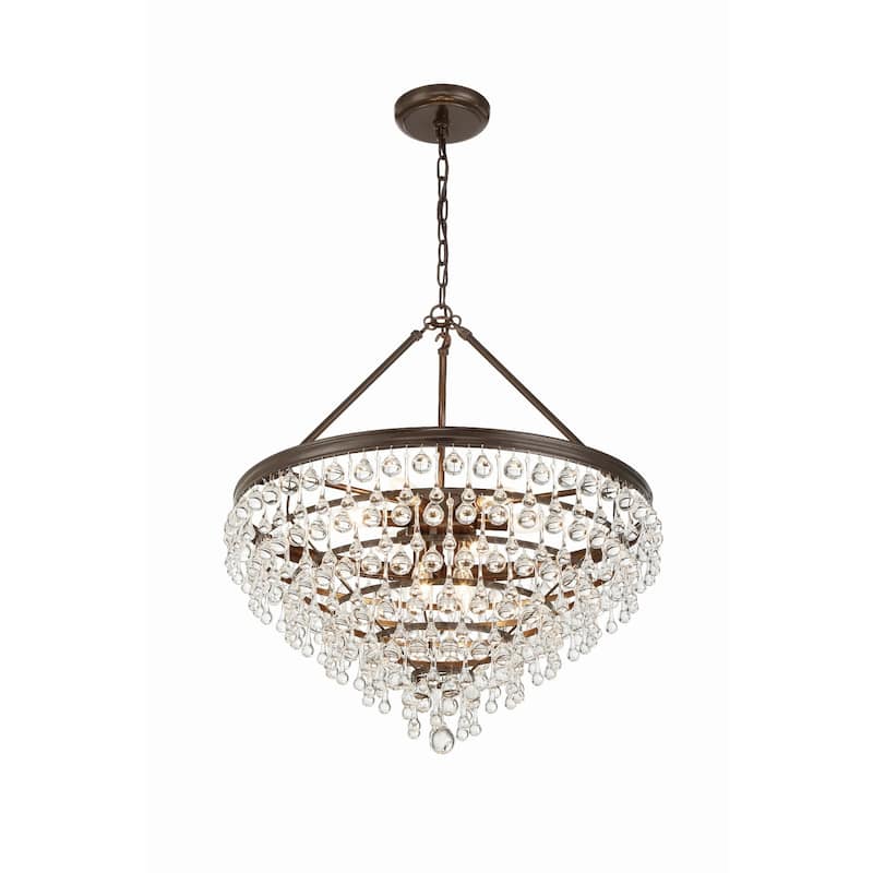 Crystorama Lighting Group Calypso 8 Light 24" Wide Chandelier with