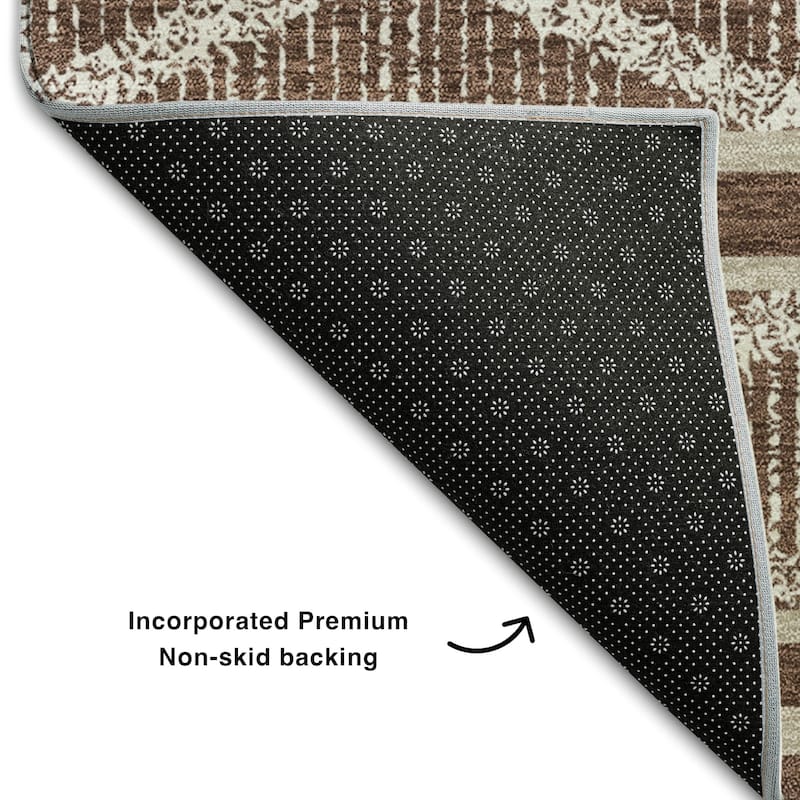 Premium Washable Super Soft Geo Diamonds Mayfield Rug