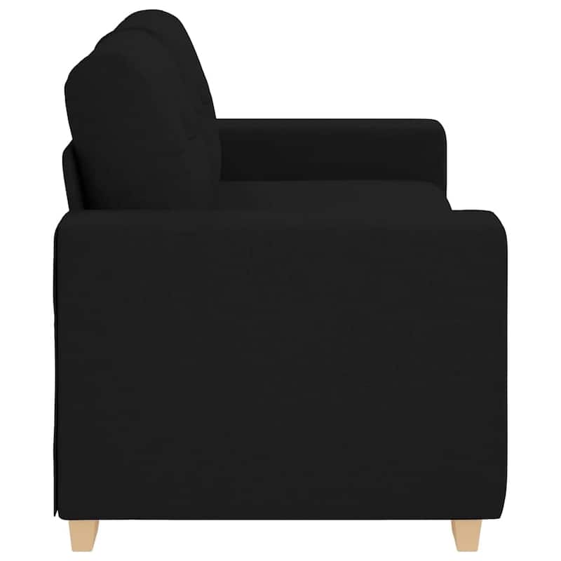 vidaXL Loveseat Sofa Dark Grey/Black - 30.3 x 71.3 x 32.3 in